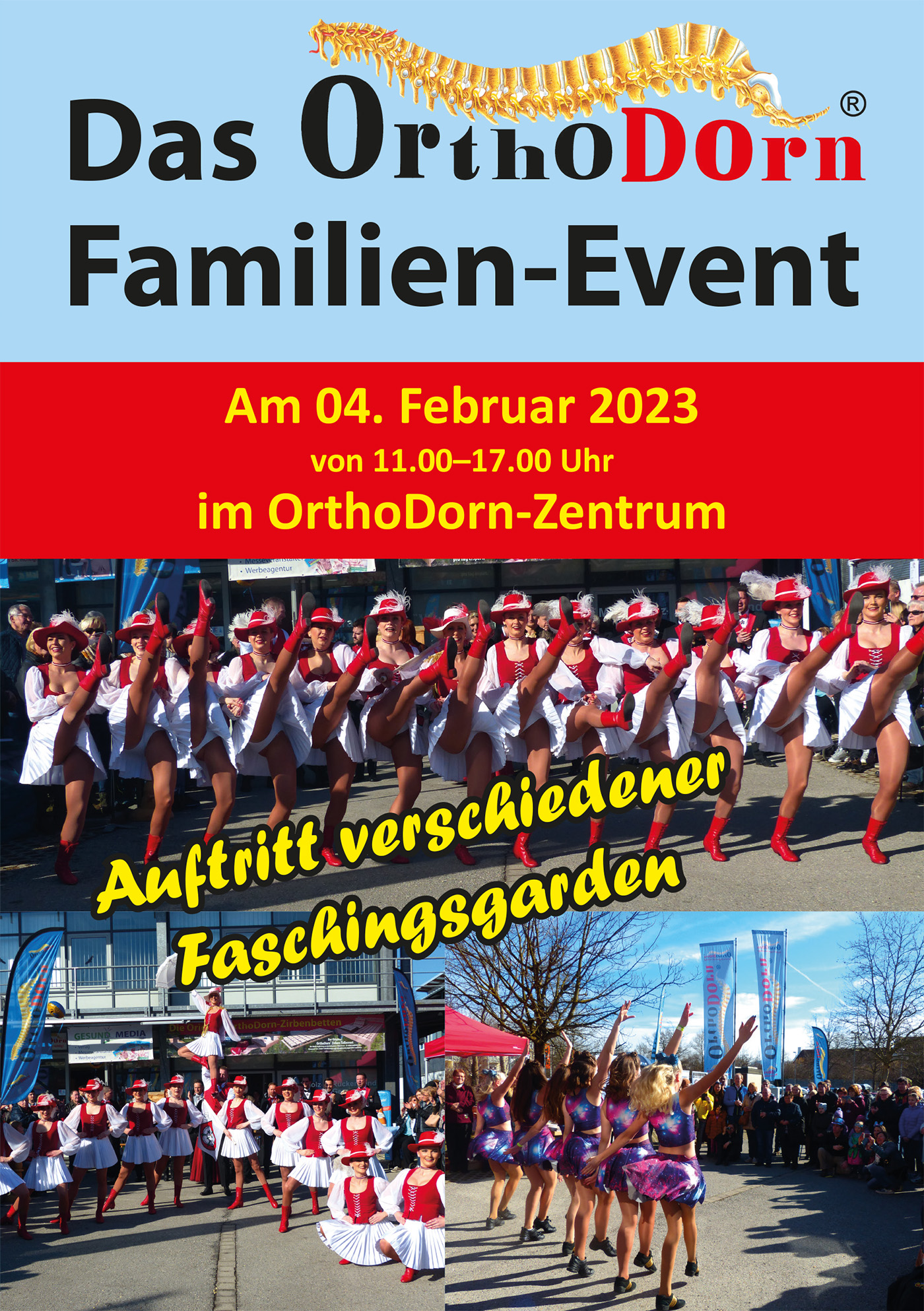 Faschingsgilde Rosenheim beim OrthoDorn Familien-Event