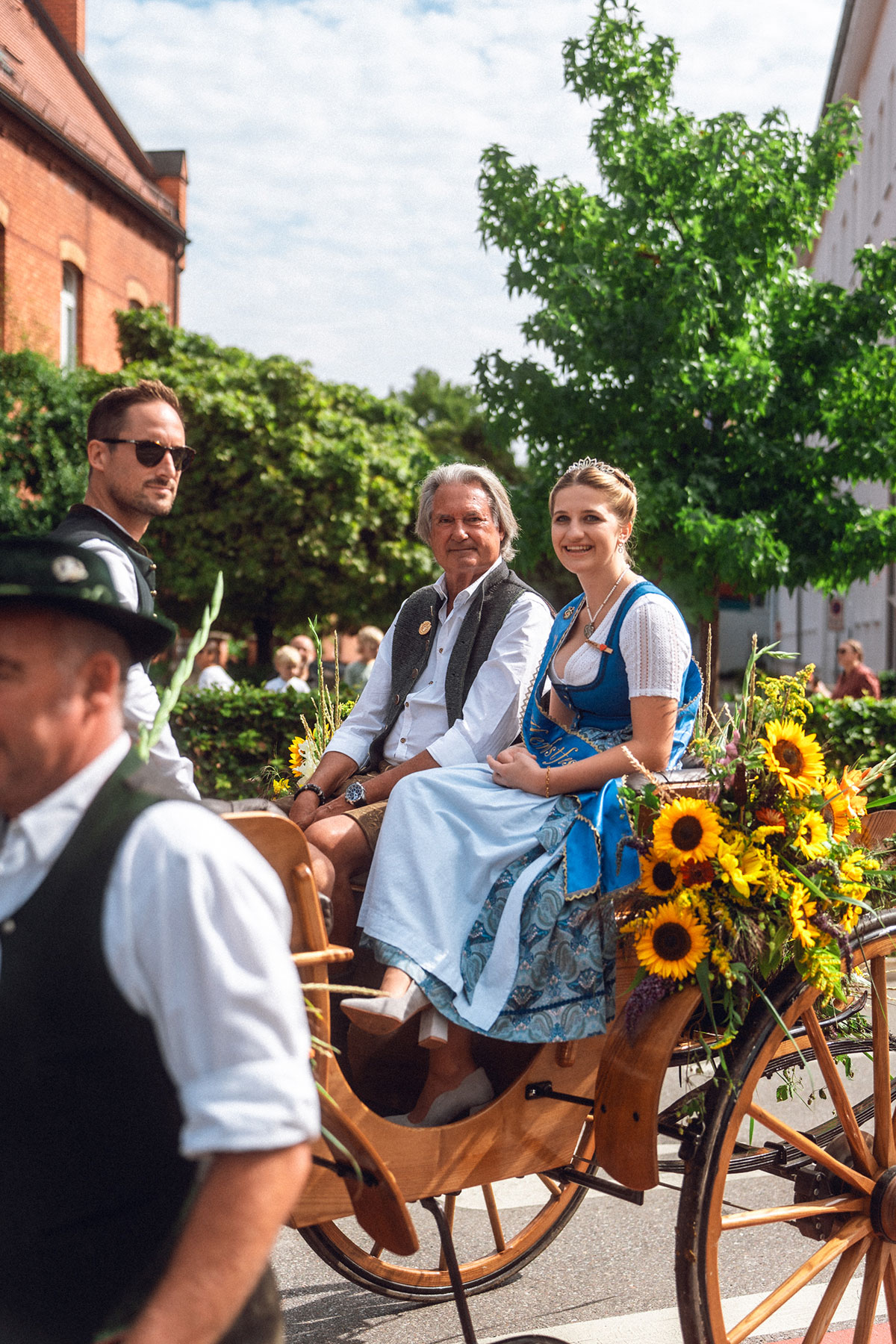 Beim Einzug in das Herbstfest