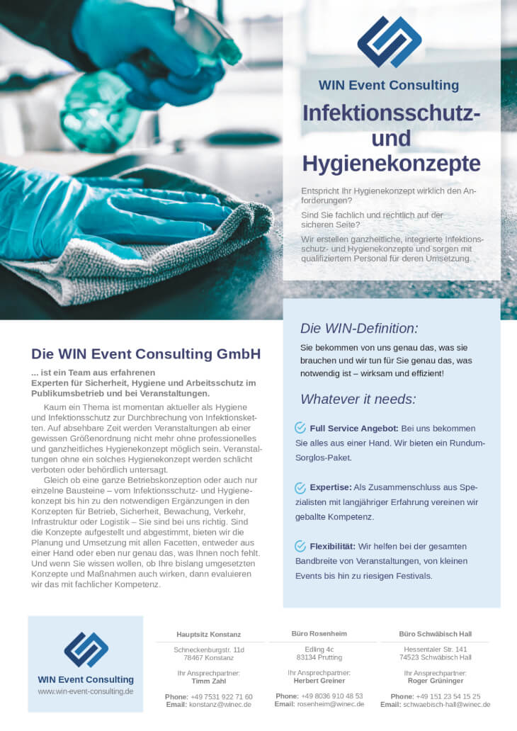 Flyer Win Event Consulting