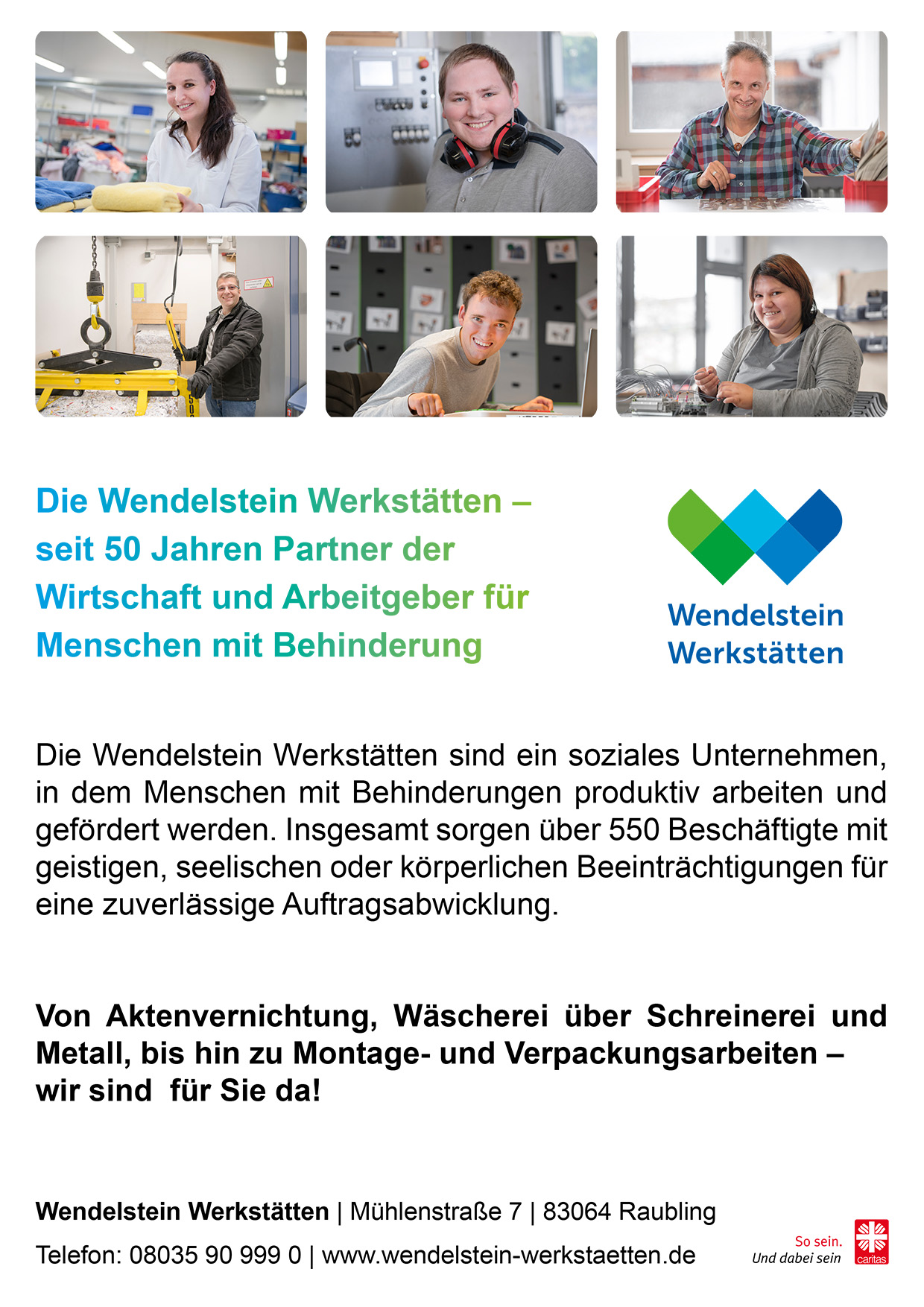 Flyer Wendelstein Werkstätten