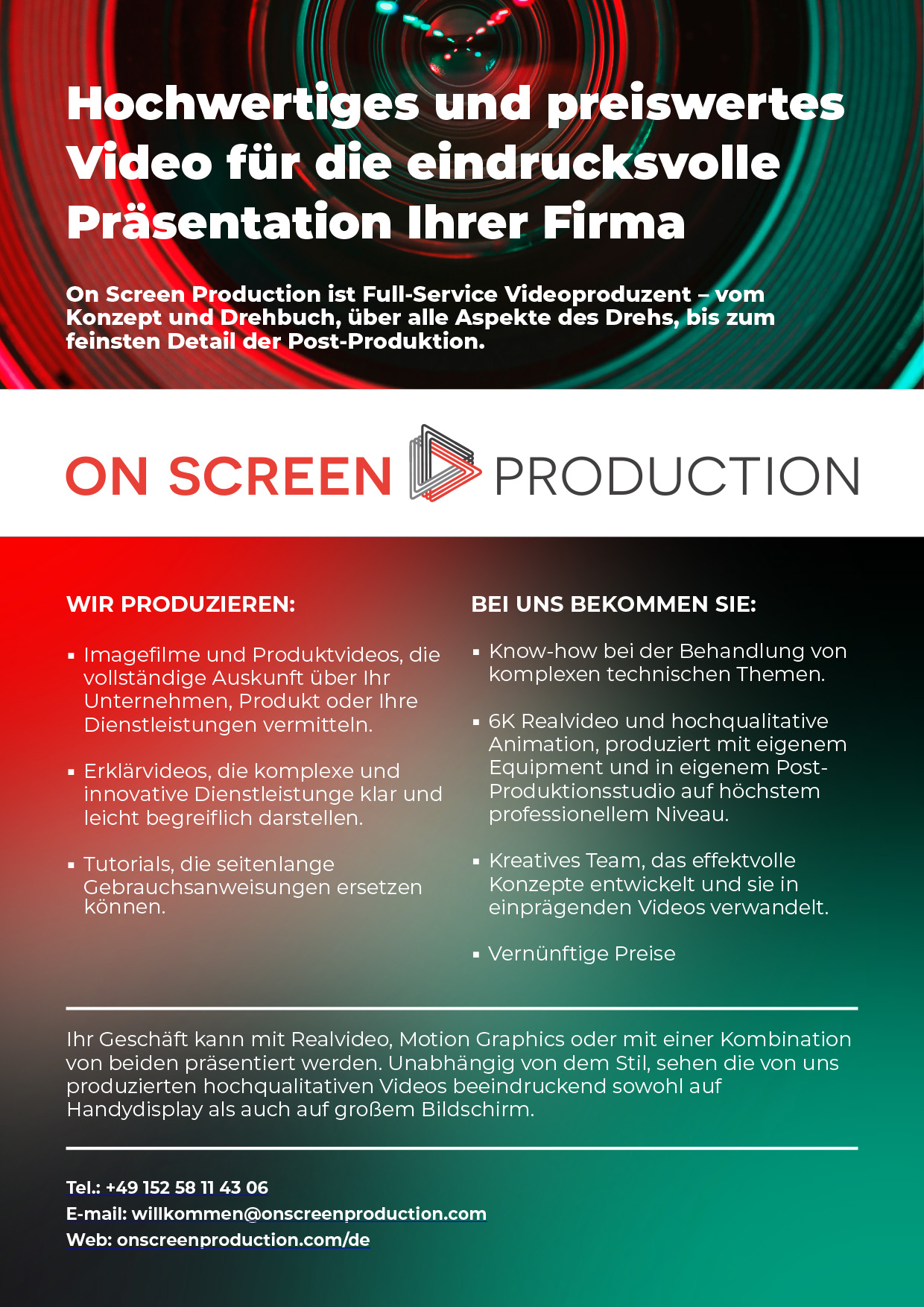 On Screen Production