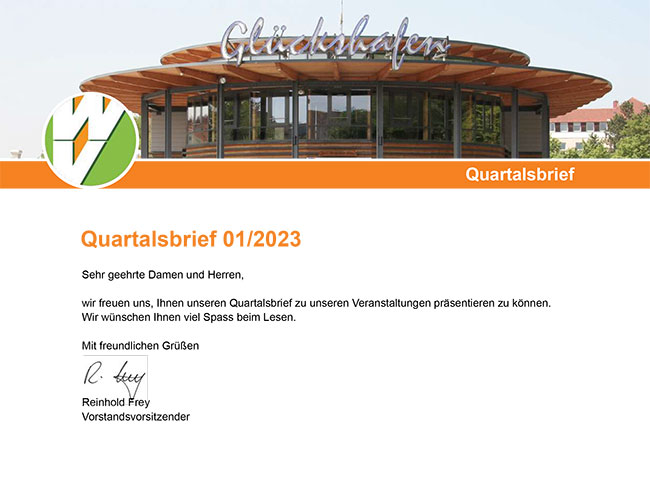 Quartalsbrief 1-2023 des WV Rosenheim