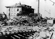Zertrümmerte Gebäude nach dem 2. Weltkrieg